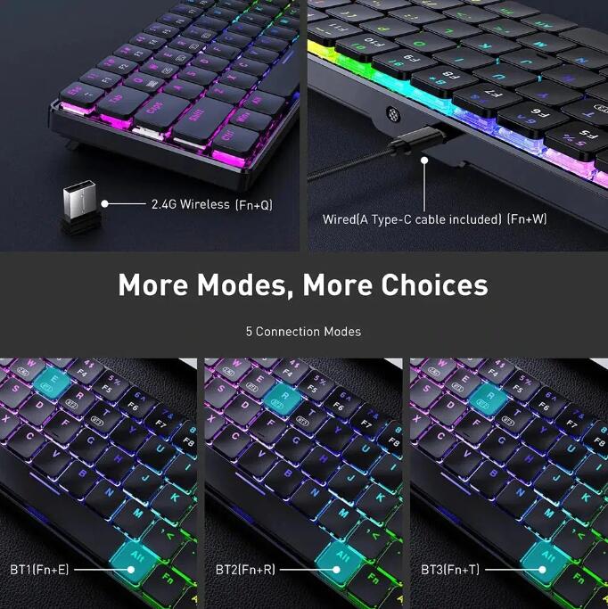 Xulu 69 Key RGB Bluetooth Keyboard - XULU