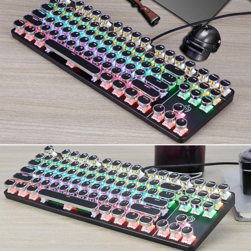 87 Key GRB USB Cable Mechanical Keyboard - XULU