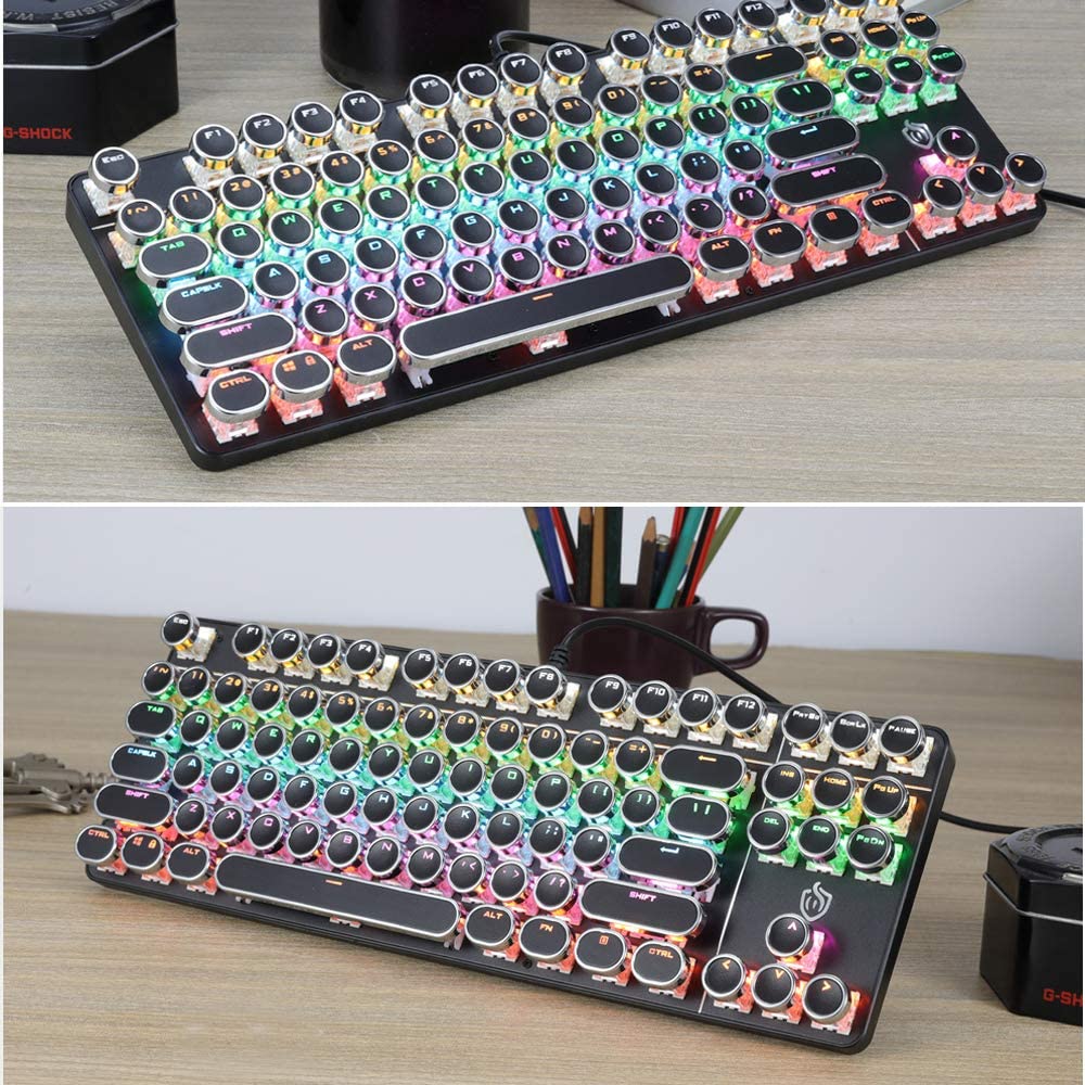 87 Key GRB USB Cable Mechanical Keyboard - XULU