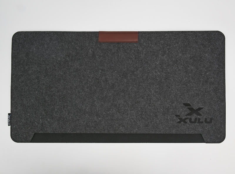 Dark-grey Large Felt Desk Mat - XULU