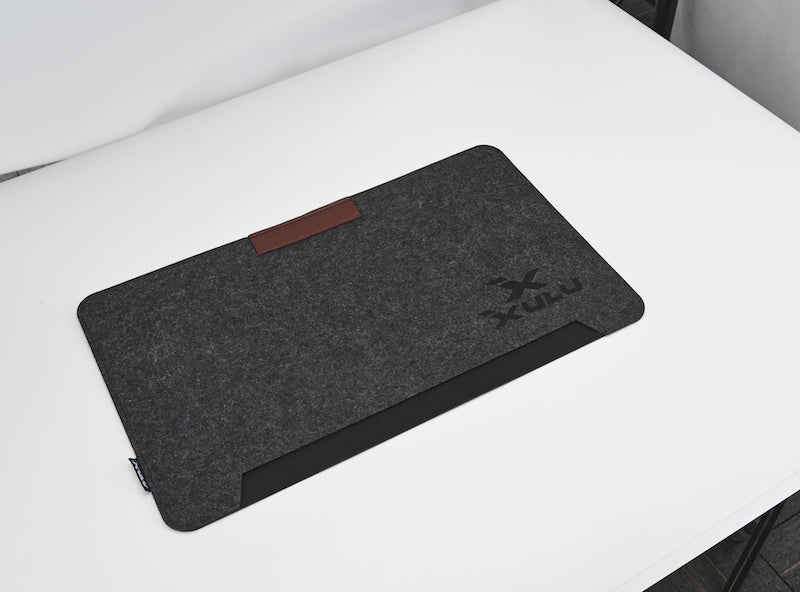 Dark-grey Large Felt Desk Mat - XULU